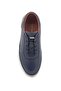 Genuine Leather Men's Sports Walking Shoes 1863 Navy Blue - 3