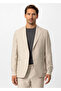 Beige Color Pure Linen Shirt Jacket