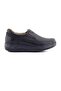 Genuine Leather Men's Casual Walking Shoes - 1850 Black - 2