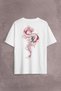 Dragon Dragon Far East Japanese Drake Japanese Back Front Printed Oversize T-Shirt Unisex T-Shirt
