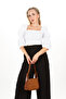 Women's Oppo Suede Tan Baguette Bag - 7
