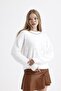 Knitwear Sweater with Stones and Pearls