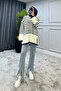 Cycling Collar Tunic Sweater Navy Bluewhite - 4