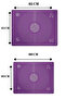 Set of 2 Silicone, Scale, Imported Double Large and Medium Size Non-Slip Dough Rolling Mat - 2