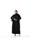 Luxurious Abaya Star Black Stylish Abaya Crepe Chiffon Quality Fabric Hand Embroidered Lace - 6