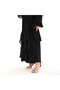 Luxurious Abaya Star Black Stylish Abaya Crepe Chiffon Quality Fabric Hand Embroidered Lace - 3