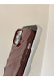 iPhone 15 Pro Max Compatible Case Luxury Glossy Electroplated Shock Resistant Soft Cover Burgundy - 5
