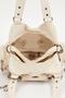 White Multi-Compartment Leather Shoulder Bag - 4