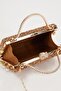 Mini Gold Pearl Stone Evening Dress Clutch Bag - 4