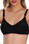 Ebru Padless Cupless Wire Free Gatherer Spongeless Bra 3302 - Combed Cotton Fabric Bra 1251 - 2