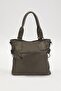 Gray Bird Eye Detailed Shoulder Bag - 5