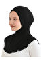 Women's Neck Collar Hijab Hijab Practical Sports Bonnet - Black - 2