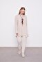 Beige Ethnic Necklace Corduroy Cashmere Tunic - 2