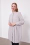 Stone Pleated Melange Shirt - 4