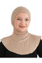 Women's Neck Collar Hijab Hijab Practical Sports Bonnet - Dark Mink