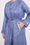 Blue Embroidered Melange Kimono Triple Set - 5