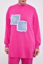 Fuchsia Denim Detailed Sport Suit - 6