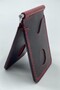 Burgundy Men's Wallet with Money Clip Genuine Leather Thin Practical Card Holder Wallet - 5