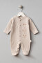 Cute Puppy Patterned Muslin Baby Jumpsuit
