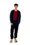 Men's Basic Zippered Sweatshirt E221235 - 2