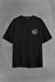 Typographic Istanbul Silhouette Design Seagull Back Front Printed Oversize T-Shirt Unisex T-shirt