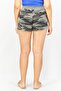 Women Camouflage Print Basic Shorts, Multicolor - 3