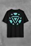 تي شيرت Arc Reactor Iron Man Iron Man مطبوع من الأمام مقاس كبير للجنسين - 2