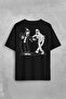 Ghostmane music dance music clown ghost back front printed oversize t-shirt unisex t-shirt