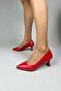 حذاء نسائي Sity Red Skin بكعب رفيع 6 سم - 3