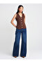 60294 V-Neck Buttoned Pocket Knitwear Vest-Brown - 3