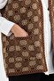 Women's Mink Monogram Patterned Pocket Knitwear Kilim Mother Vest - 3