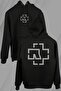 Rammstein Till Lindemann Logo Front and Back Printed Sweatshirt Unisex Hooded Hoodie
