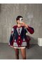 Women's Diamond Patterned Cardigan with Pocket Detail