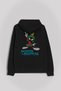 Marvin The Martian Marvin the Martian Cartoon Front and Back Printed Sweatshirt Unisex Hooded Hoodie