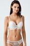 6114 Ecru Color Padded Bra Panties Set of 2 - 4