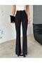 Spanish High Waist Belt Fabric Pants (Lycra Double Fabric) - 2