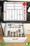 Set of 12 Modular Cutlery Holders Kitchen Drawer Modular Organizer Transparent Clear Modular Organizer