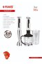 Joy Mix 1700 Watt Turbo Hand Blender Set with Stainless Steel Blades and Breakfast Blade as a Gift - 5