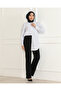 Women's High Waist Front Ribbed Lycra Recovery Spanish Leg Palazzo Pants - 2