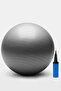 Grey Pilates Ball 65 cm Deluxe Yoga Plates Exercise Ball Ball Inflator Pump Set