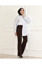 Women's High Waist Front Ribbed Lycra Recovery Spanish Leg Palazzo Pants - 2