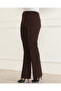 Women's High Waist Front Ribbed Lycra Recovery Spanish Leg Palazzo Pants - 7