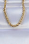 316L Steel Gold Color Barley Model Necklace