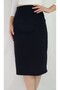 Black Velvet Midi Pencil Skirt