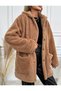Butikcim Buttoned Large Size Plush Coat - 5