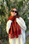 Cairo Bouclé 100% Boucle Soft Touch Premium Trend Burgundy Melange Scarf - 4