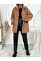 Butikcim Buttoned Large Size Plush Coat - 3