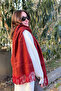 Cairo Bouclé 100% Boucle Soft Touch Premium Trend Burgundy Melange Scarf - 5