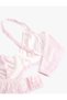 Unpadded Underwire Bra with Lace Covered Flower Bow Detail - 3