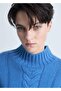 Perkins collar knitted patterned sweater - 6